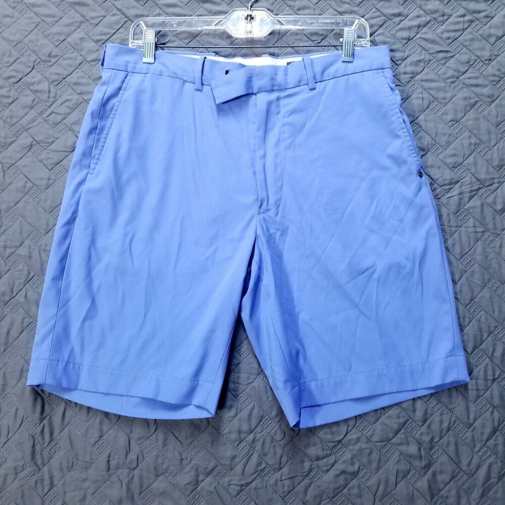 Ralph Lauren RLX Performance Shorts Mens 32 Blue Flat Front 104